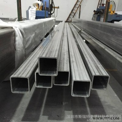 AL6061工業鋁型材 6061鋁方管 建筑裝飾鋁方通 鋁扁管 厚壁四方鋁管