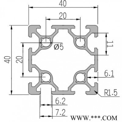貝派BP-6-4040G工業(yè)鋁型材可定做，歡迎咨詢。