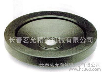 鑄鋁實(shí)心手輪 德國(guó)GN323-A 手輪 黑色環(huán)氧樹脂涂層，車削處理輪緣