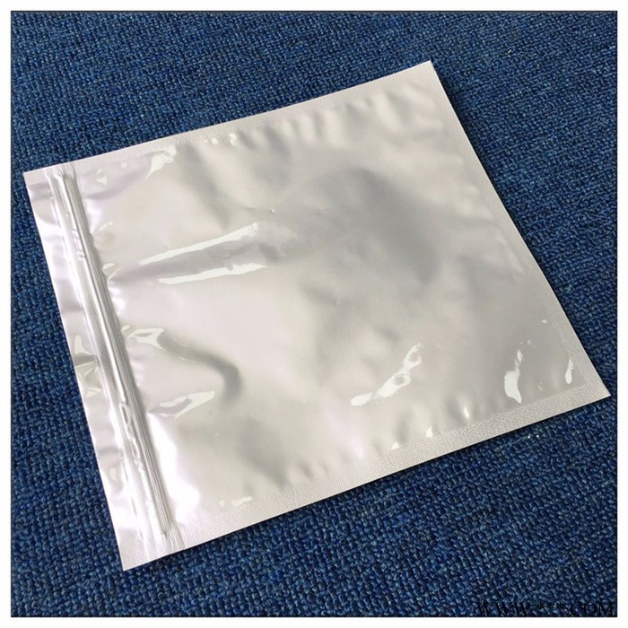 中創(chuàng)包裝廠家大量定做ZC-0002 鋁箔袋 防靜電純鋁箔包裝袋 防靜電袋 抽真空防潮鋁箔袋 三邊封自封口密封拉鏈鋁箔袋